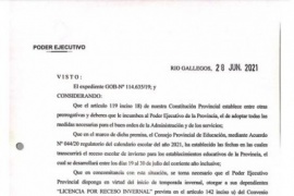 El Gobierno de Santa Cruz da a conocer las fechas del receso invernal