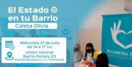 "El estado en tu barrio" llegó a Caleta Olivia