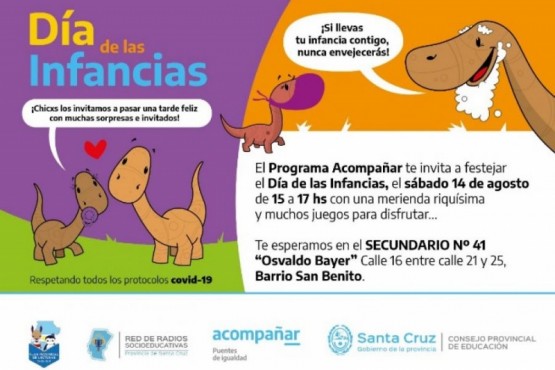 El Programa Acompañar invita a festejar el Día de las Infancias