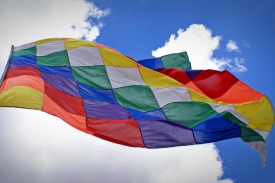 Bandera de los pueblos originarios. 