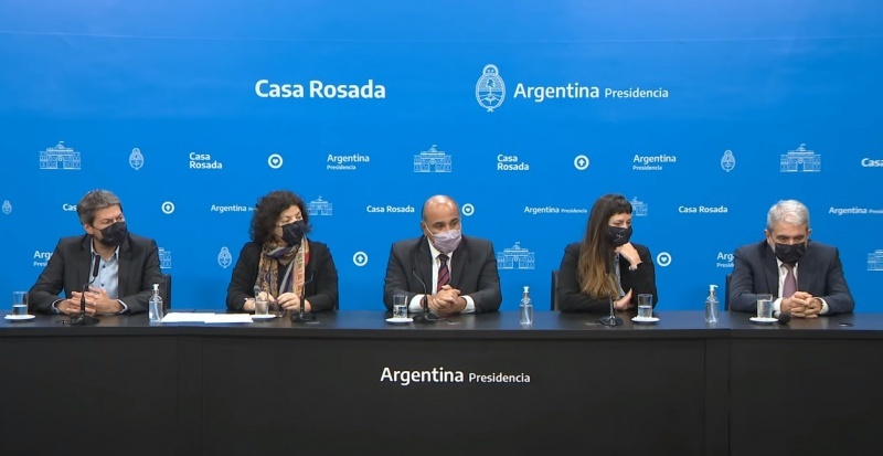 Conferencia de prensa del Gobierno Nacional.