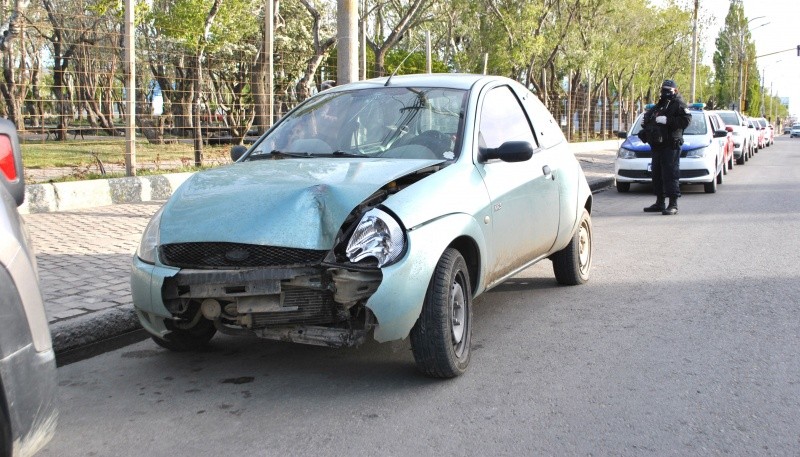 Auto colisionado. 