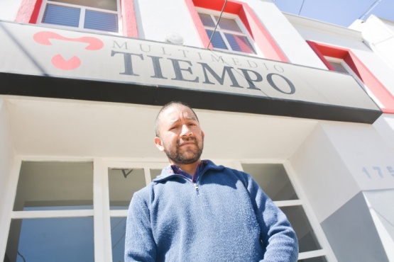 Hugo Huenul, profesor de Historia y FEC en el Secundario N°7 (foto C. Robledo)