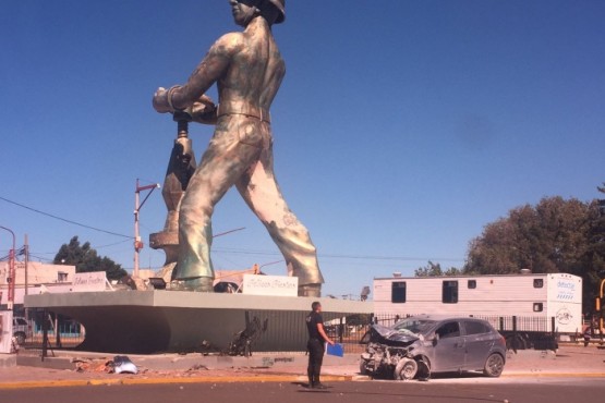 Auto colisionado.