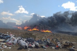 Se prende fuego el Vaciadero de Río Gallegos