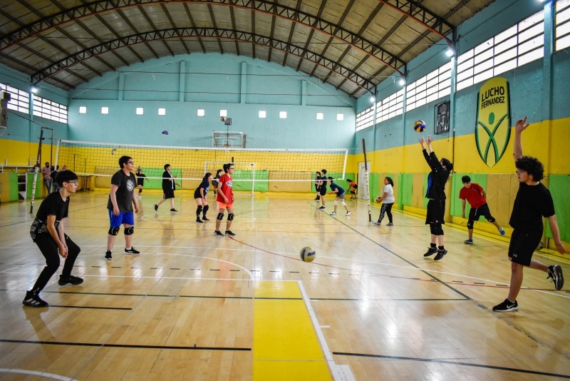 Actividad en el Lucho Fernández. 