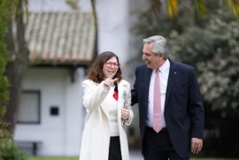 Cumbre entre Alberto Fernández y Silvina Batakis en Casa Rosada