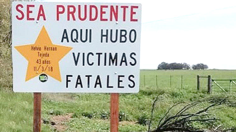 Así serán los carteles en Puerto Deseado.  