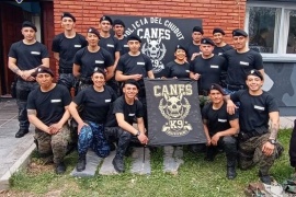 Personal de la División Canes culminó con éxito el curso de Canes de Seguridad de Chubut