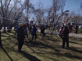 Intervención en la Plaza San Martín por el día del Estudiante