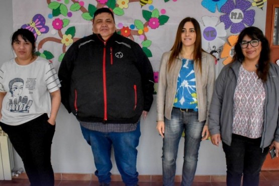 El equipo técnico social que dictará el Taller de Orientación Vocacional. 