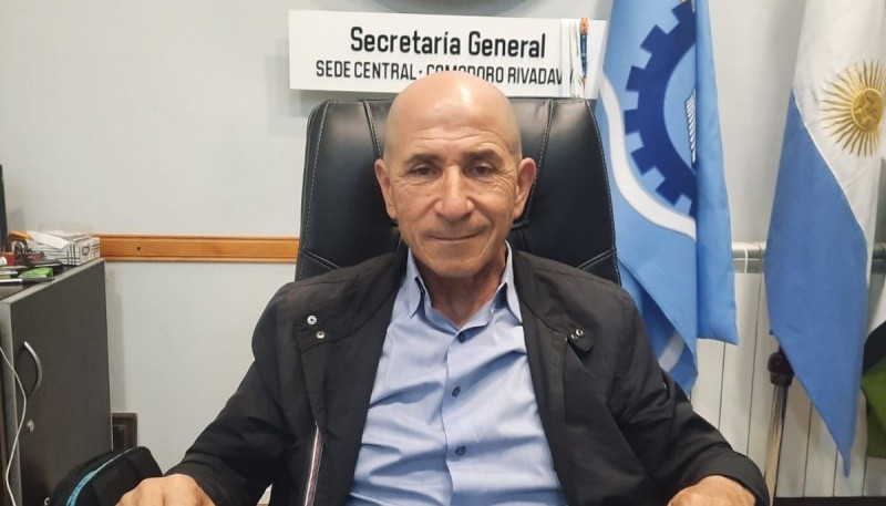 José Lludgar, secretario General del Sindicato Petrolero Jerárquico de la Patagonia Austral.