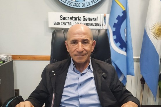 José Lludgar, secretario General del Sindicato Petrolero Jerárquico de la Patagonia Austral.