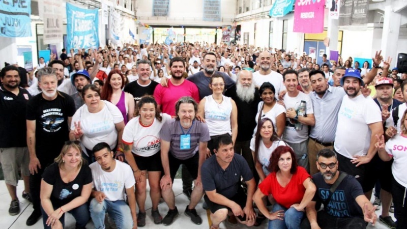 La organización Barrios de Pie cerró, en la exEsma, el Encuentro Nacional de delegados y militantes de todo el país.