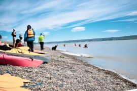 Este sábado se realizó la competencia de kayak