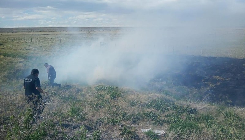 Se desató un incendio en la zona rural de La Esperanza 