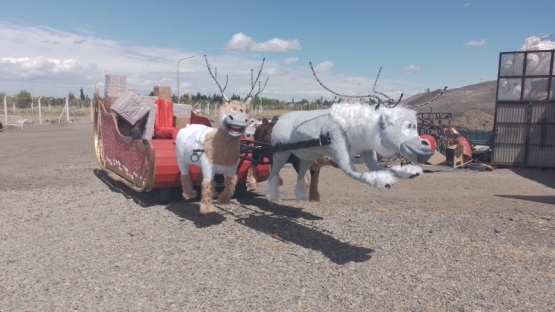 Un trineo estará recorriendo los barrios de Río Gallegos con Papá Noel