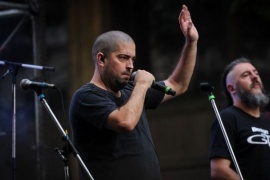 Patricio Fontanet dio un recital en el Obelisco por  el aniversario de la tragedia de Cromañón