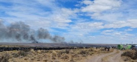 Hacían un asado y todo terminó en un incendio de pastizales