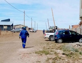 Nueva red eléctrica en el barrio Ayres Argentinos de Río Gallegos