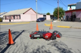 Motociclista herido tras choque