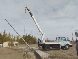 Servicios Públicos avanza con obras en Piedra Buena