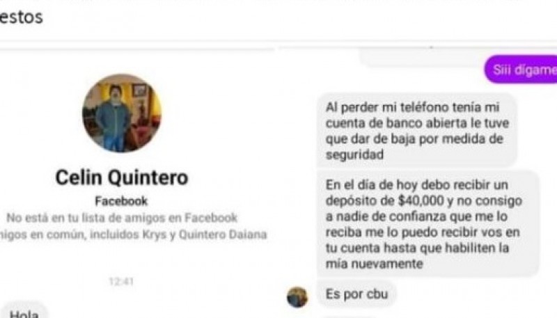 Vecinos alertan sobre intentos de estafa a través de Facebook