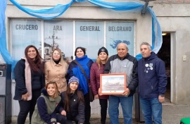 Homenaje a Alfredo Tarcaya, sobreviviente del ARA General Belgrano