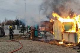 Incendio en el predio del Boxing Club durante la mañana del domingo