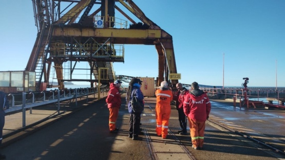 Visita de Peralta a Punta Loyola: 