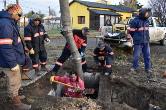 Trabajos en el Barrio gendarmería Nacional. 