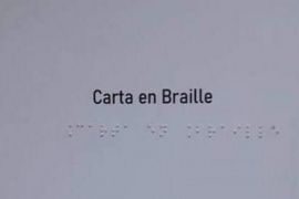 Realiza menús en braille para las personas con disminución visual