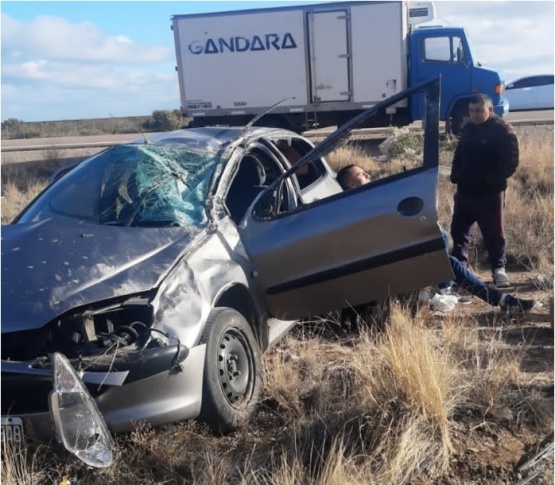 Viajaba a Río Gallegos cuando volcó