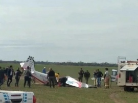 Se estrelló un avión de acrobacias en Chaco