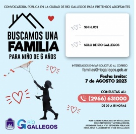 Buscan familia adoptiva para niños de 6 años