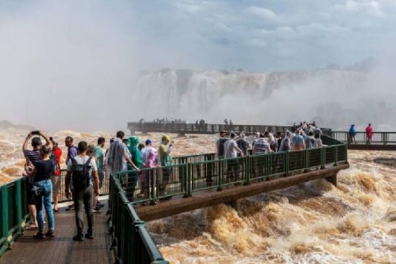 La Garganta del Diablo, cerrado por el aumento del caudal