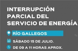 Corte de luz programado para este fin de semana