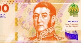 El nuevo billete de $ 1.000 con la imagen de San Martín ya está en circulación