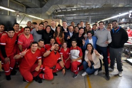 Gira Federal: Sergio Massa recorrió en La Rioja la fábrica Puma