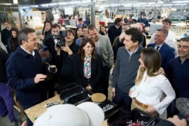 Sergio Massa defendió la "industria nacional" en visita a una empresa de Tigre