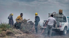 Lograron controlar el incendio en la Reserva Natural de Punta Lara