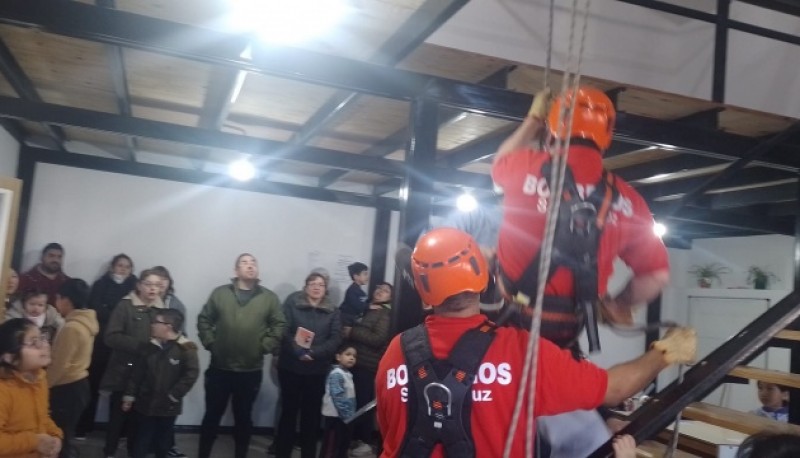 Bomberos festejaron el Día de las Infancias 