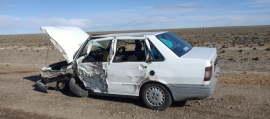 Choque en Ruta Nacional N°3 deja a conductor herido