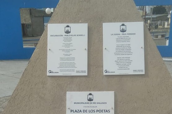 Comenzó la puesta en valor de la Plaza de los Poetas