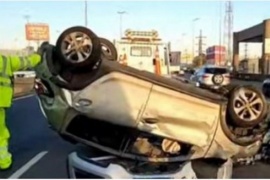 Choque y vuelco en Autopista Panamericana: murió una persona que intentó cruzar caminando