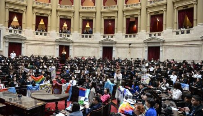 Estudiantes de Santa Cruz estuvieron presentes en la Cámara de Diputados de la Nación