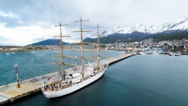 La fragata ARA “Libertad” arribó a Ushuaia