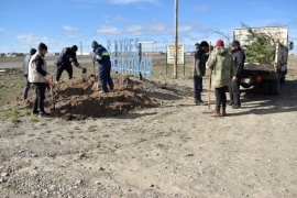 Municipio realizó diferentes tareas en el Barrio Ayres Argentinos