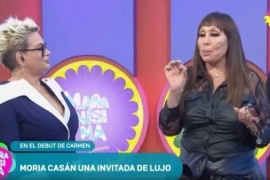 La reconciliación en vivo de Carmen Barbieri con Moria Casán