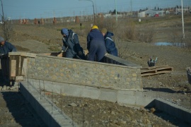 Continúan las obras en la Laguna Ortiz